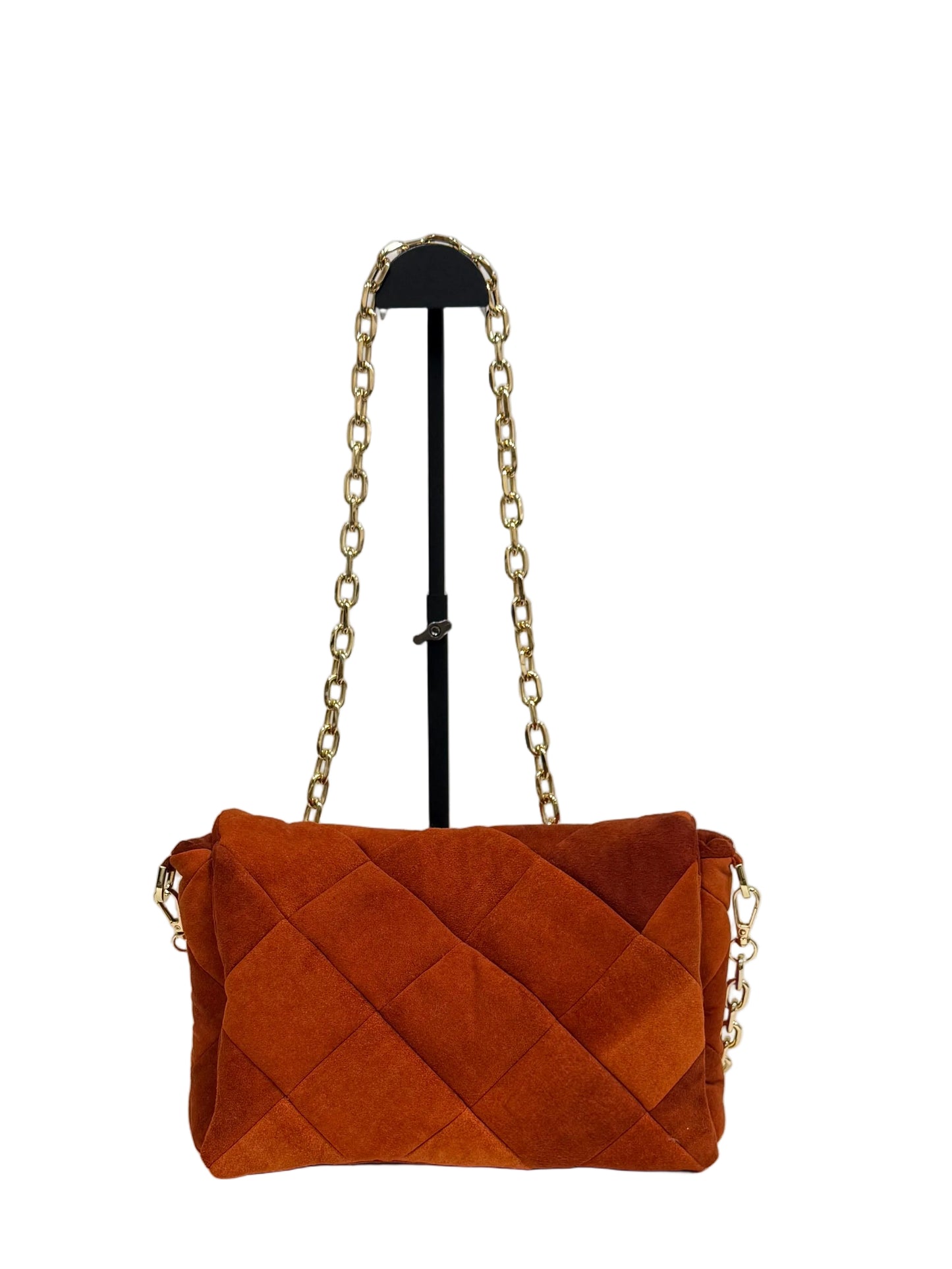 Virna small orange suede