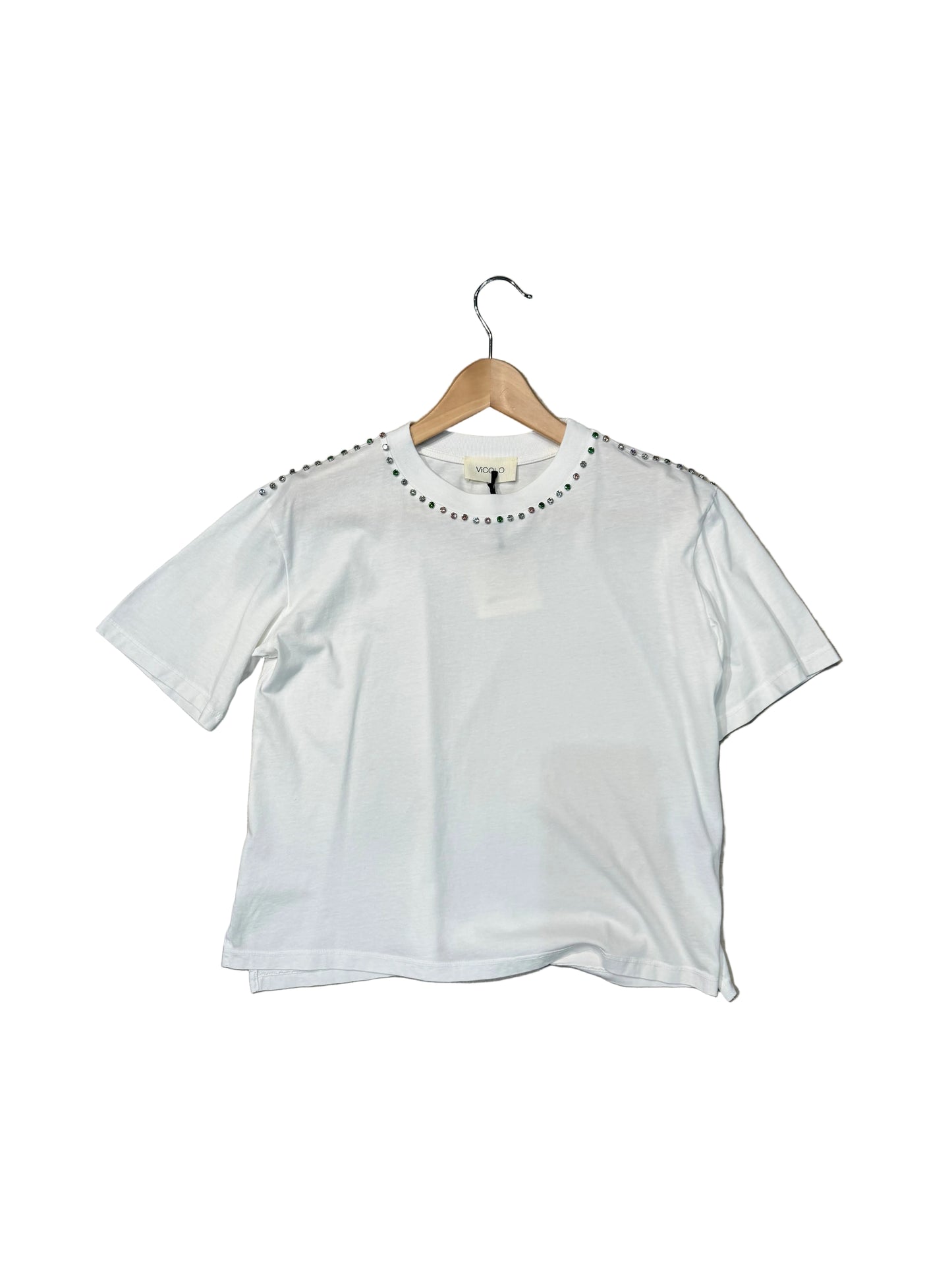 T shirt strass multicolor