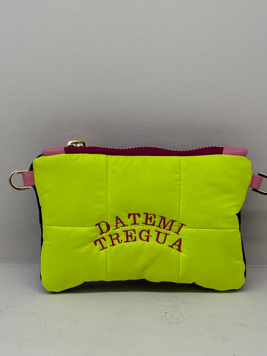 Mini Pochette Fluo Yellow “Datemi Tregua”