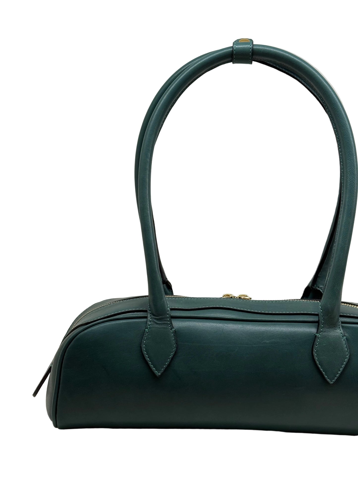 Camilla green leather