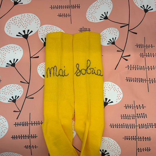 Calzini ’Dillo cosi’ Mai sobria